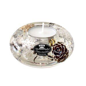 NWT Made in Germany Handemade Crystal Dreamlight "Winter Story" Candle Holder